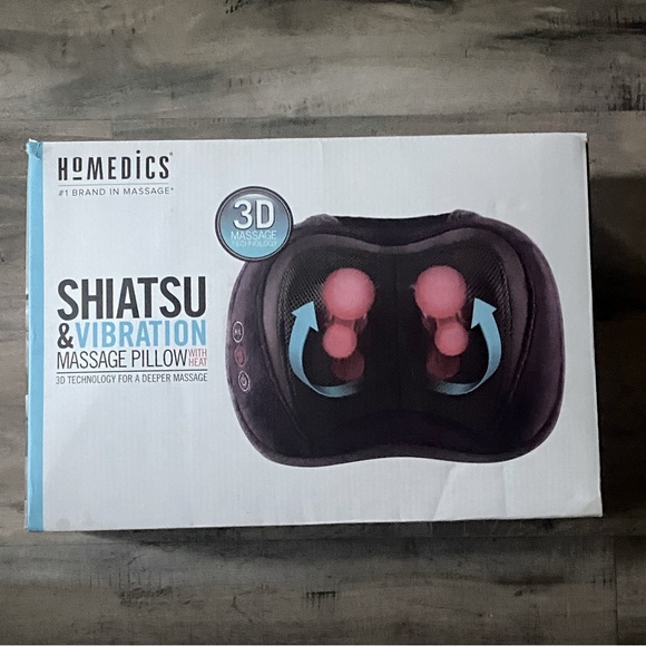 Vibration Soothing Heat Kneading Release Tension Neck, Back, Shoulders Travel - Picture 1 of 11